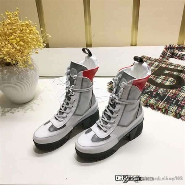 

designer shoes laureate platform desert boot 2019 brand fashion luxury designer women shoes global high shoes boots with box, Black