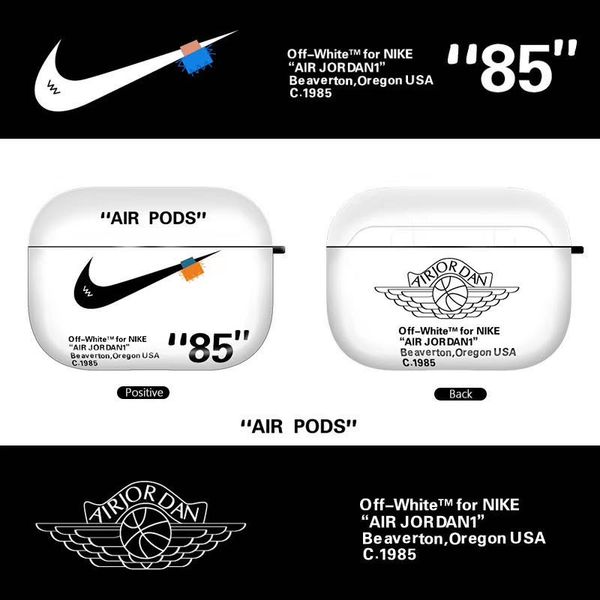 

luxury fashion hook design brand bluetooth wireless earphone case for apple airpods 1/2 airpods pro 3 cute headset cover a01