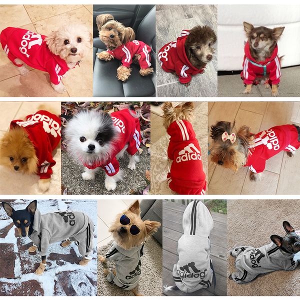 

pet clothes for dog cat puppy hoodies coat winter sweatshirt warm sweater dog outfits dog jacket pet four-legged clothes