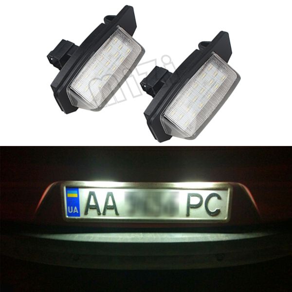 

1 pair license plate lamp 18 led for mitsubishi outlander 11/2006-8/2009/ outlander xl(cw) 2006-2012 car auto part accessories