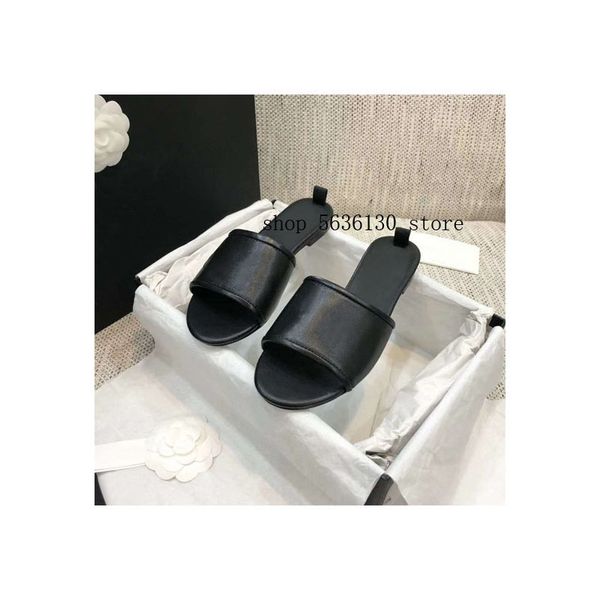 

2020 new design tide drag summer wild non-slip outer wear indoor casual sandals and slippers beach sandals ladies shoes, Black