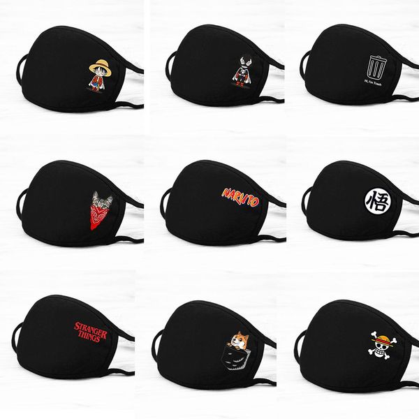 

never give up naruto women masks windproof anti-dust reusable masks female washable reusable mouth muffle rsbnp