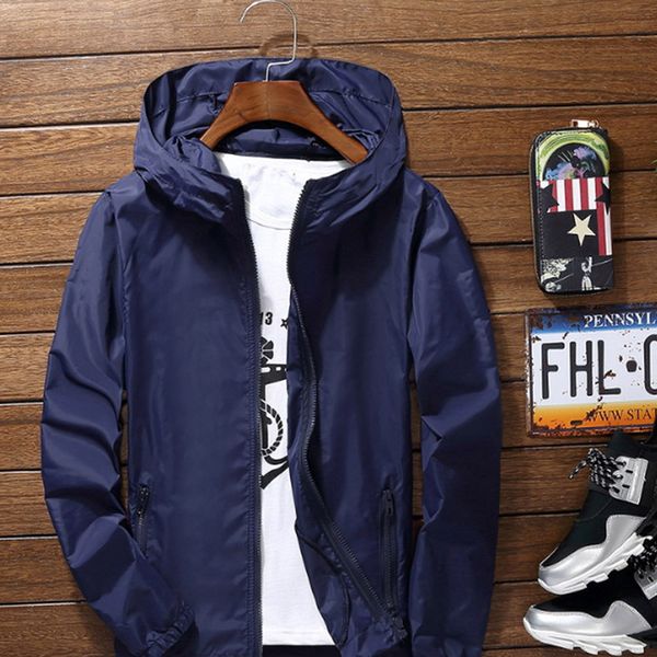 

2019 new summer autumn thin jacket slim women men lovers loose s-xl plus size hooded coat zip pockets jackets, Black;brown