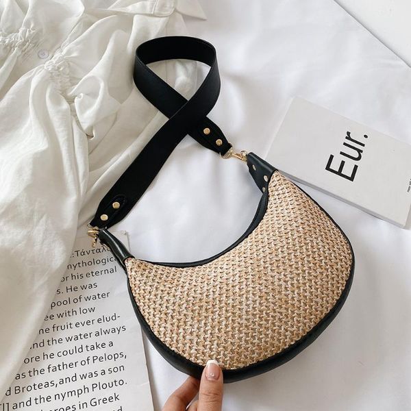 

соломенные тканые искусственные кожаные сумки на ремне женщины девушки хобо пляж сумка посыльного