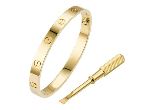 

love bracelet cartier bracelets gold plated cartier love bracelet luxury designer jewelry women bracelets steel never fade, Black