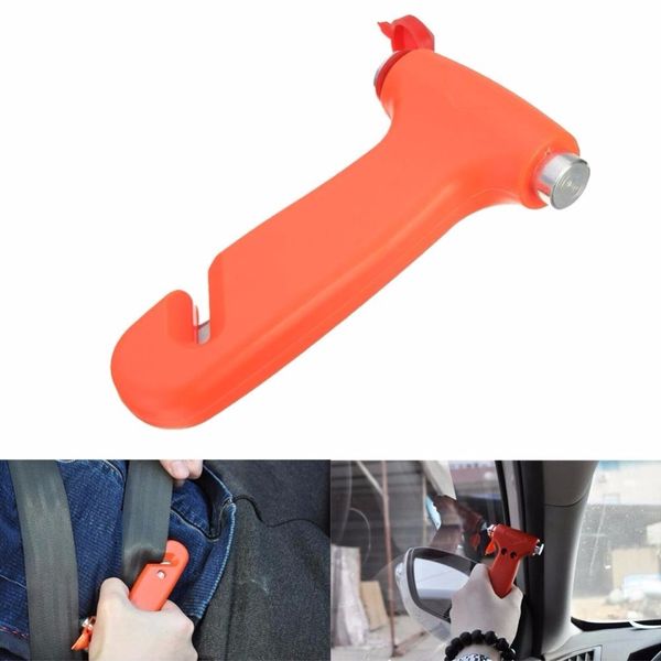 

auto safety car hammer glass window punch breaker seat-belt cutter emergency 1 pcs