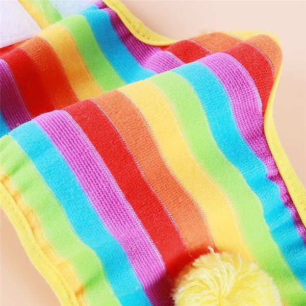 

rainbow color dog warm wool colorful physiological pants pet dog diapers physiological pants pet supplies