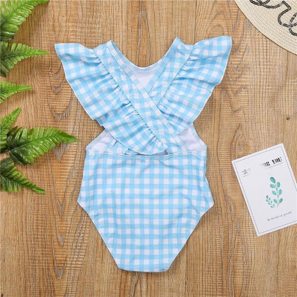 

toddler kids baby girls striped bikini one piece swimwear swimsuit bathing suit beachwear summer bodysuit traje de baÃ±o #4