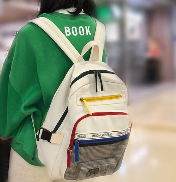 

large capacity backpack women fashion female panelled travel back pack girl schoolbags for teenagers multilayer book bag mochila