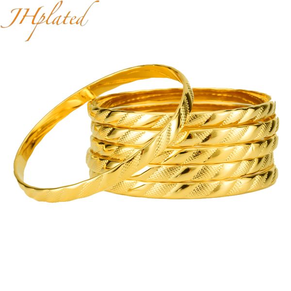 

8mm 6/lot party costume morocco gold color no open charm bangles for engagement wedding jewelry accessories, Black