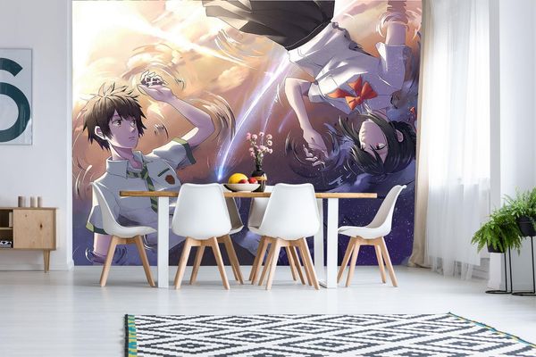 

self-adhesive] 3d your name 29314013 japan anime wall paper mural wall print decal murals