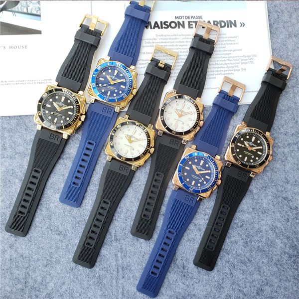 

2019 luxury mens professional quartz bell watch men's ross watches wristwatch xk16, Black;brown