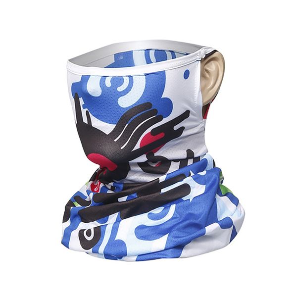 

face mask scarf, women men dust-proof ice silk sunshade neck protection outdoor summer cycling fitness women men's sportswear, Black