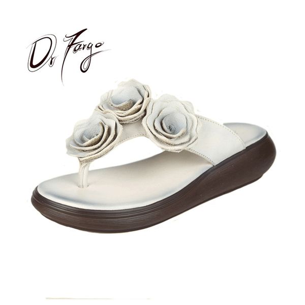 

drfargo shoes women summer sliders flower flip flops femme chaussure size 35-40 flat slip on beach shoes, Black