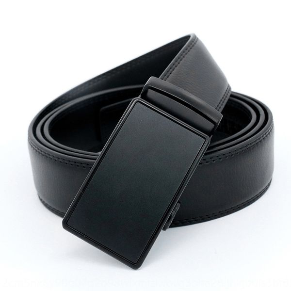 

area men's double-sided automatic buckle area belt men's double-sided leather automatic buckle leather belt, Black;brown