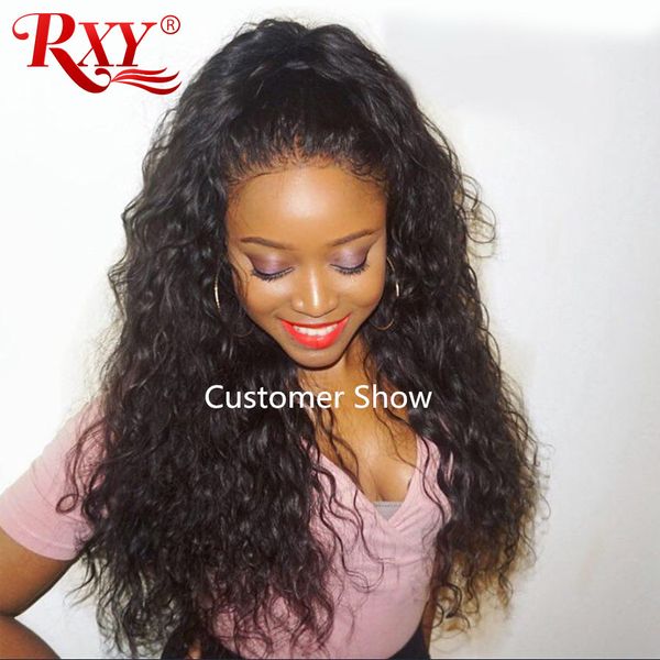 

rxy mongolian water wave bundles 3pcs/bag affordable water curly hair weaving 10-26 inch mongolian curly human hair bundles soft and smooth, Black