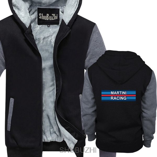 

martini creative customized letters printed men's hoodie winter warm coat long sleeve casual hoodie jacket, Black