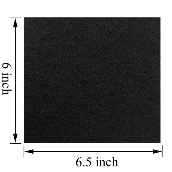 

6 pack charcoal cat litter box replacement filter hooded cat litter boxes and pans carbon odor filters, black other cat supplies