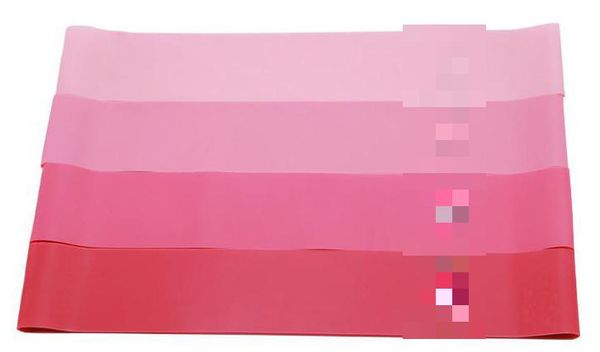 

multifunctional pink four-piece yoga latex pull ring fitness resistance band pull rope resistance ring