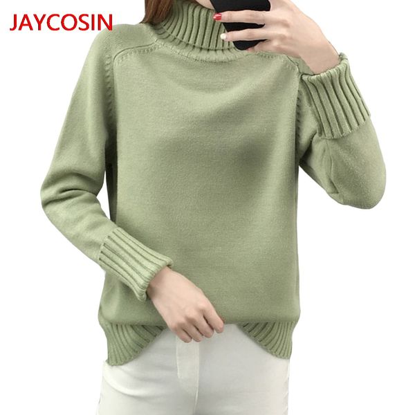 

jaycosin sweater female 2019 autumn winter cashmere knitted women sweater and pullover female tricot jersey jumper l400803, White;black