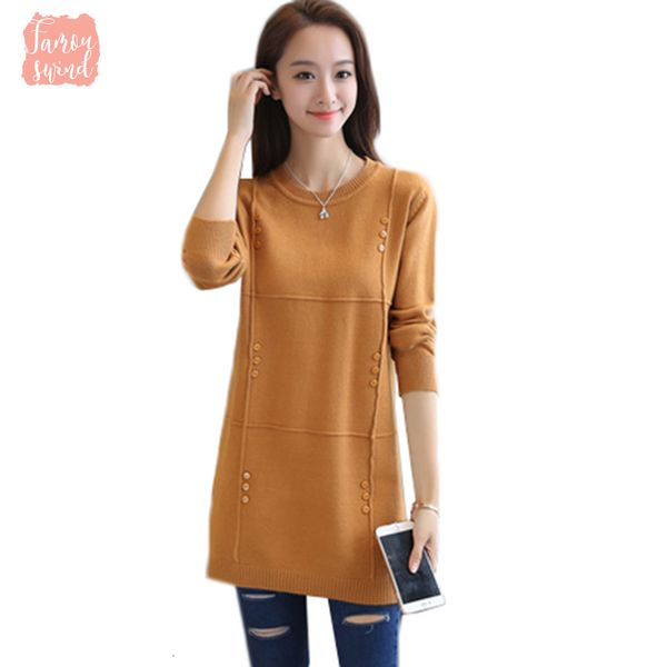 

зима женщина пуловеры свитер вязаная эластичность повседневной перемычка мода воротник сыпучих o длинные теплый женский свитер aa213, White;black