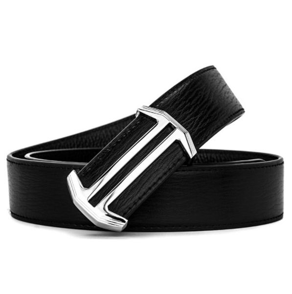 

fashion designer belts luxury belts mens stylish man belt casual fashion letters smooth buckle belt width 3.4cm 3 color, Black;brown