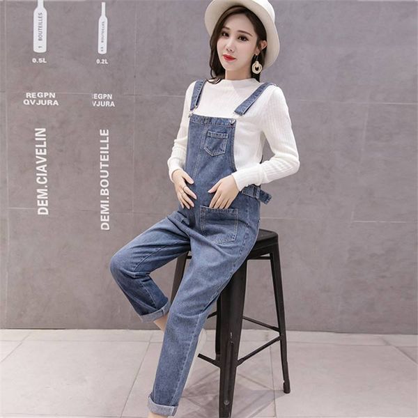 

2019 new maternity casual sets pregnant women 2 piece set suspender trousers overall pant set pregnancy clothes sets q949, White