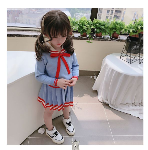 

2019 new autumn item girl fashion suit including skirt 2pcs per set, White