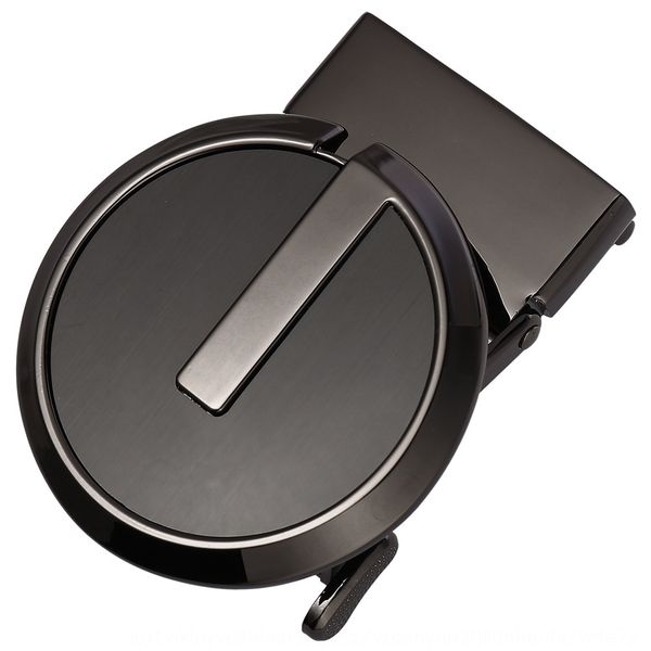 

hxmqv men's dongguan alloy automatic leather head round ly36-0004 men's dongguan alloy automatic belt belt buckle leather head rou, Slivery;black