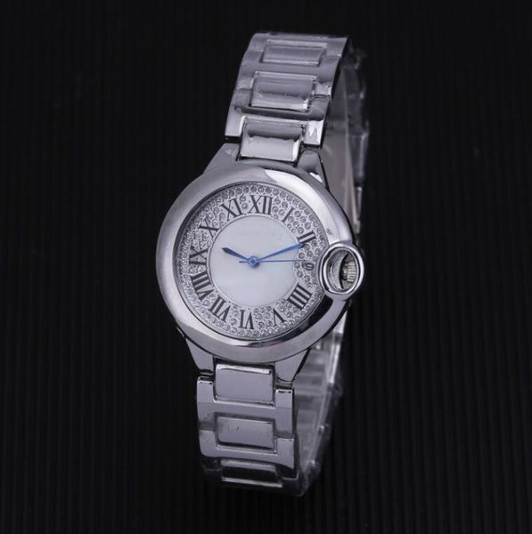 

new classic luxury watch women's watches famous brand bracelet quartz watch quality women's watches fashion ladies watch, Slivery;brown