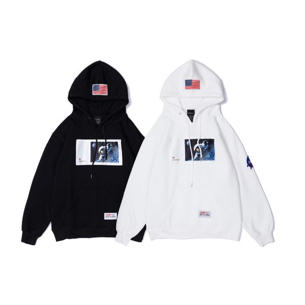 

autumn winter hoodies hip hop black white color long sleeve hooded hoody mens hoodie sweatshirts plus size m-2xl ing