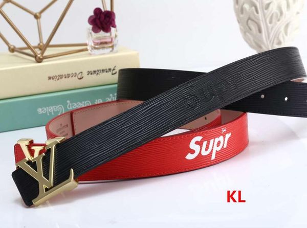 

brand belt casual letters smooth buckle premium belt box men fashion designers men ladies luxury belt 08, Black;brown