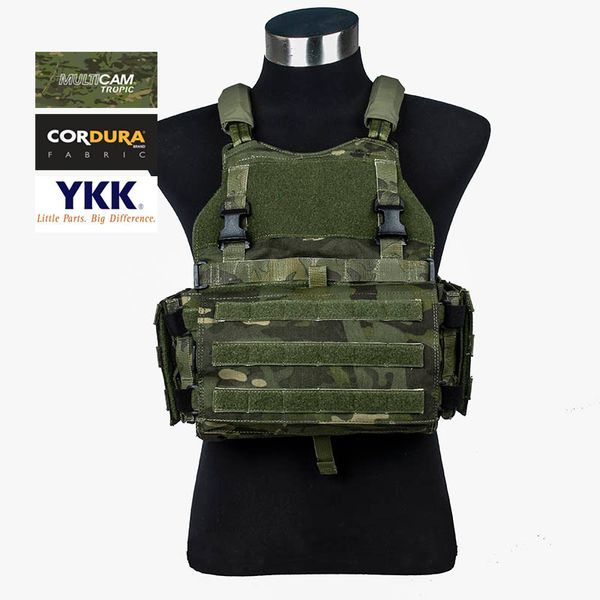 

tmc sca light weight plate carrier scarab molle tactical vest large size multicam tropic(sku051407, Camo;black