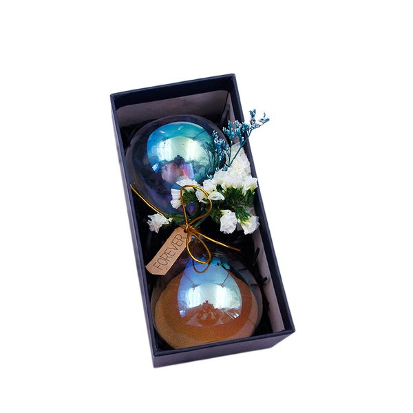 

originality dried flowers gift box hourglass lover boxing gifts for girls gift student deskdecoration arts and crafts