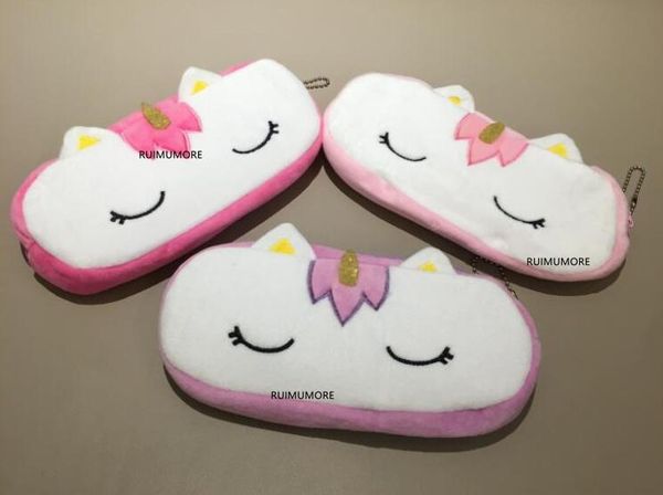 

nice kawaii 20cm approx. plush unicorn plush stuffed doll toy of coin pencil bag doll , unicorn horse plush bag toy doll, White