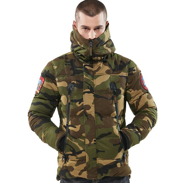 

man winter jackets men cotton parkas casual outerwear coat mens jacket army coats windbreaker parka streetwear camo green xxxl, Black