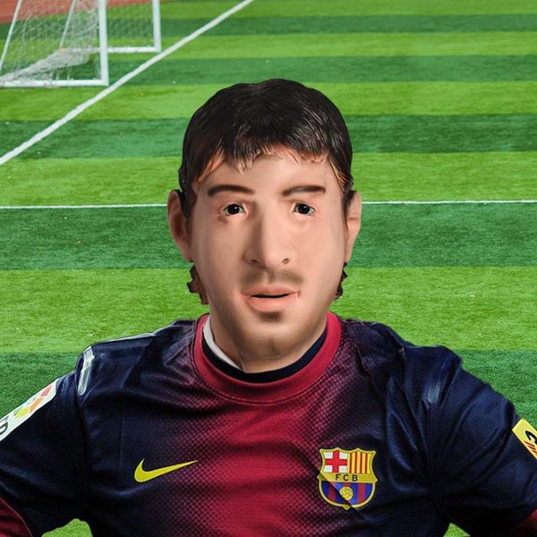 

halloween messi latex realistic full face head male head masks human look cosplay party costume for man