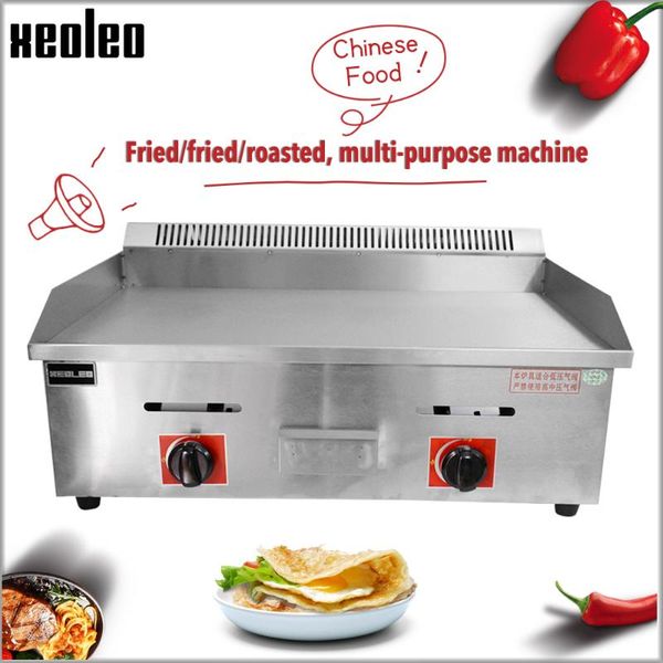 

camp kitchen xeoleo commercial gas grill teppanyaki griddle flat plate grilled squid machine stainless steel pancakes/steak