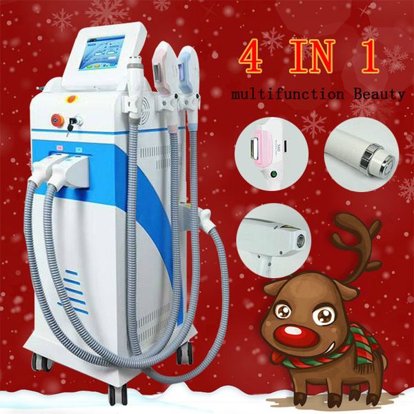 

new model multifunction 4 in 1 opt shr ipl machine for hair removal rf face lifting nd yag laser tattoo removal machine, Black;white