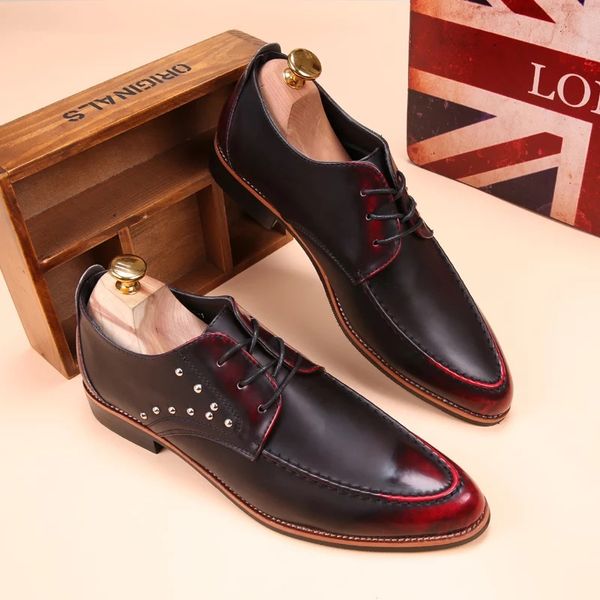 

2019 spring korean version of the british fashion men's shoes nightclub stylist pointed small leather shoes men's casual shoes, Black