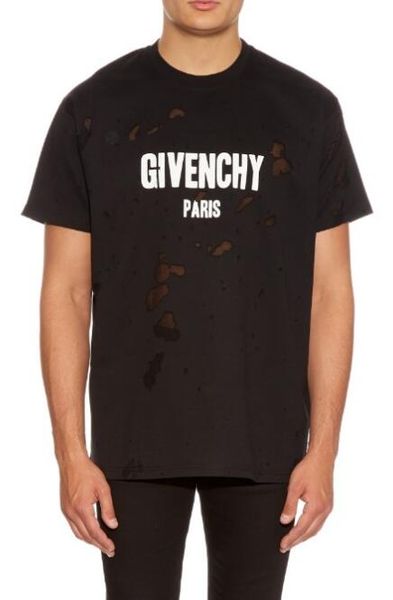 

Whole ale giv de igner printing enchy t hirt for men women hort leeve cotton man pullover t hirt breathable tee clothing, White;black