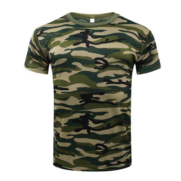 

men camouflage quick dry breathable compression t-shirt tights army tactical shirt fitness summer fitness bodybuilding, Black;blue