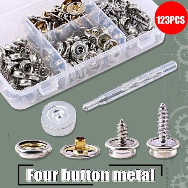 

40# pcs canvas snap kit metal screws snaps marine grade fastener stainless steel