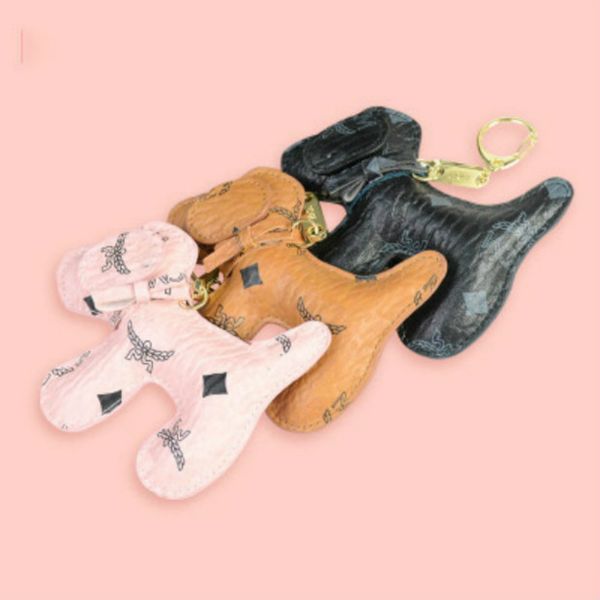 

kids designer cartoon accessories fashion bag pendant dog shape cute key chain ladies bag pendant small gift children bag accessories new, Blue