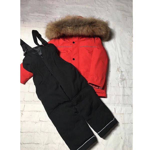 

children's snow clothes winter suits baby down jacket winter jacket for a boy park children's for girls warm down clothes 6m-8t, Blue;gray