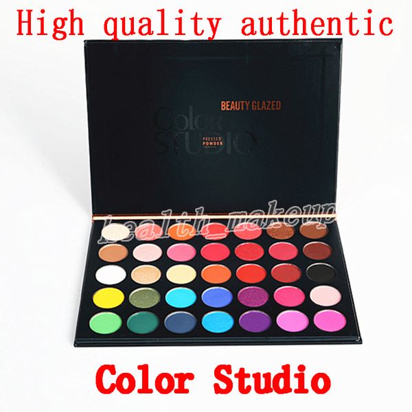 Cosméticos Paleta de sombras Beauty Glazed color studio 35 cores Sombra de olho matte e shimmer Sombra de olho Paleta cosméticos DHL