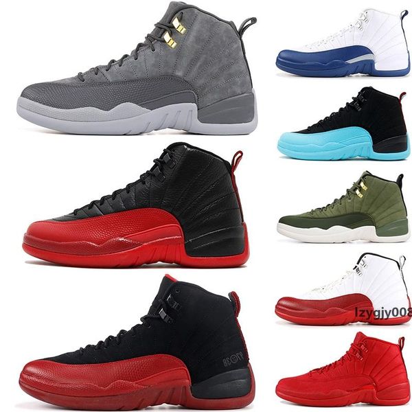 

2019 university blue man basketball shoes 12 12s bulls cny flu game michigan vachetta tan atletic the master mens sneaker trainer 7-13