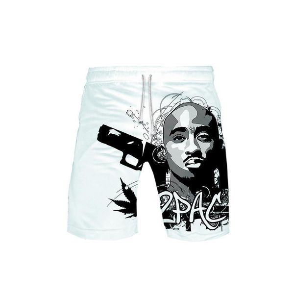 

2pac 3d шорты печати мужчины 2019 горячие продажи повседневная прохладная и дышащая harajuku новое поступление летние пляжные шорты k-pops п, White;black