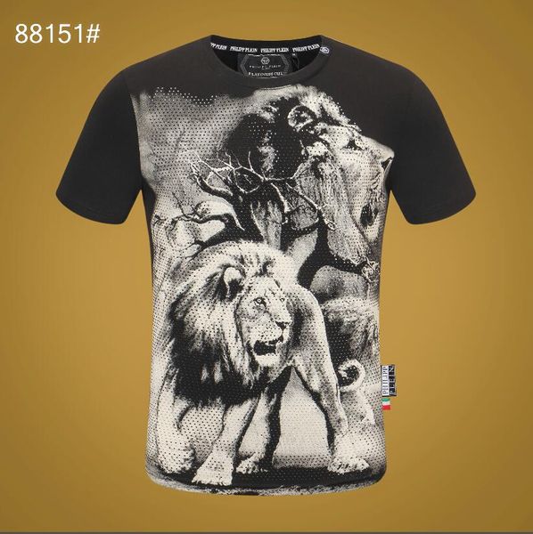 

2019 trendy summer fashion designers men's shirt t-shirt letter embroidery t-shirt men's brand short sleeve t-shirt blouse-06, White