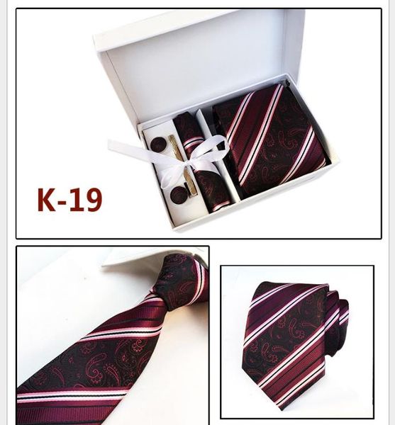 

men's tie boutique gift box 6 sets of group tie, Blue;purple